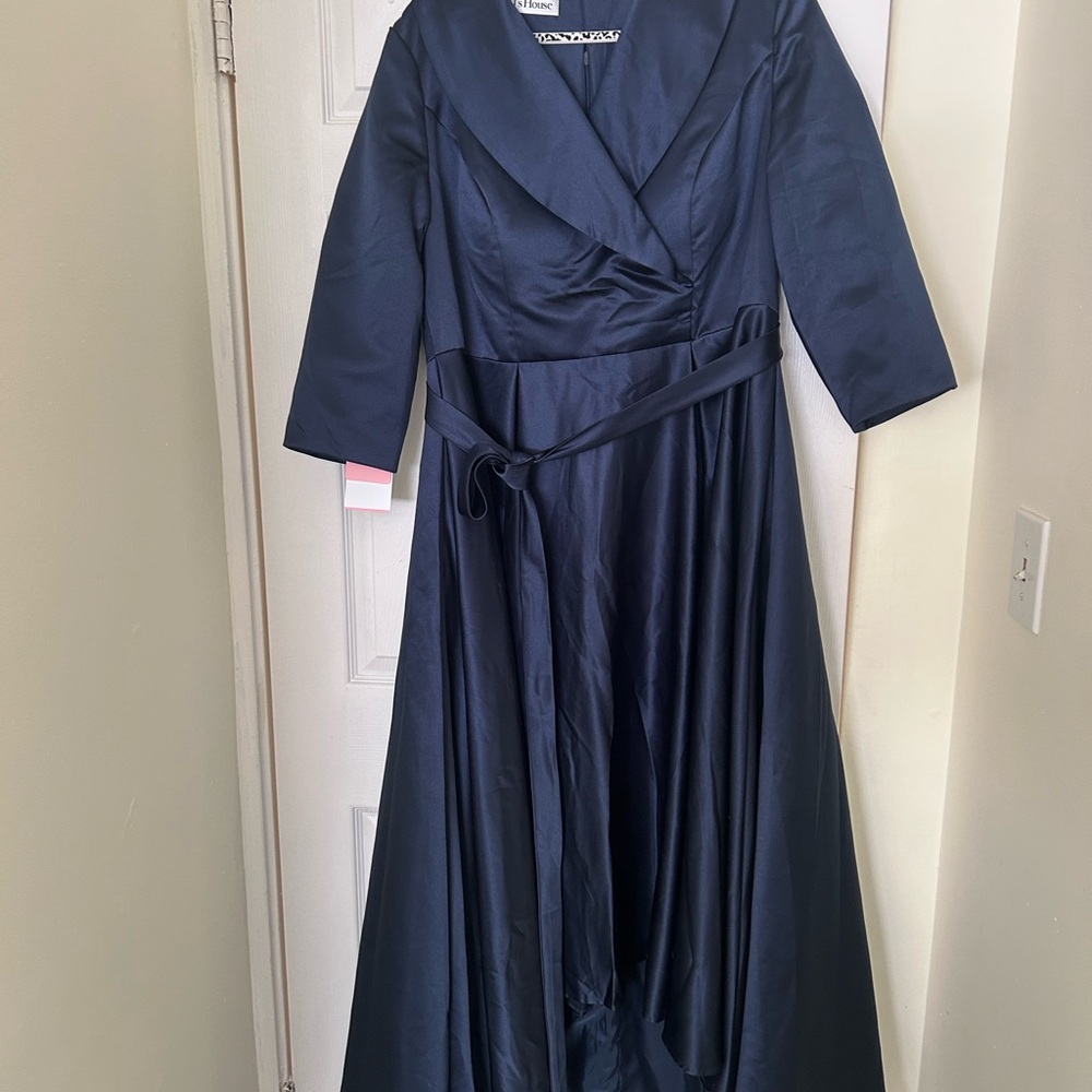 JJs House Midnight Blue Satin Dress